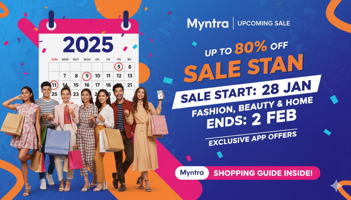 myntra upcoming sale 2025